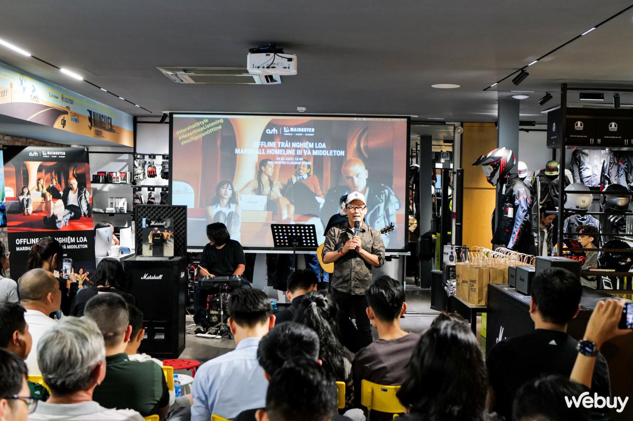 Cận cảnh loa di động Marshall Middleton tại Việt Nam: Công suất 50W, kháng nước và bụi mạnh IP67 - Ảnh 2.